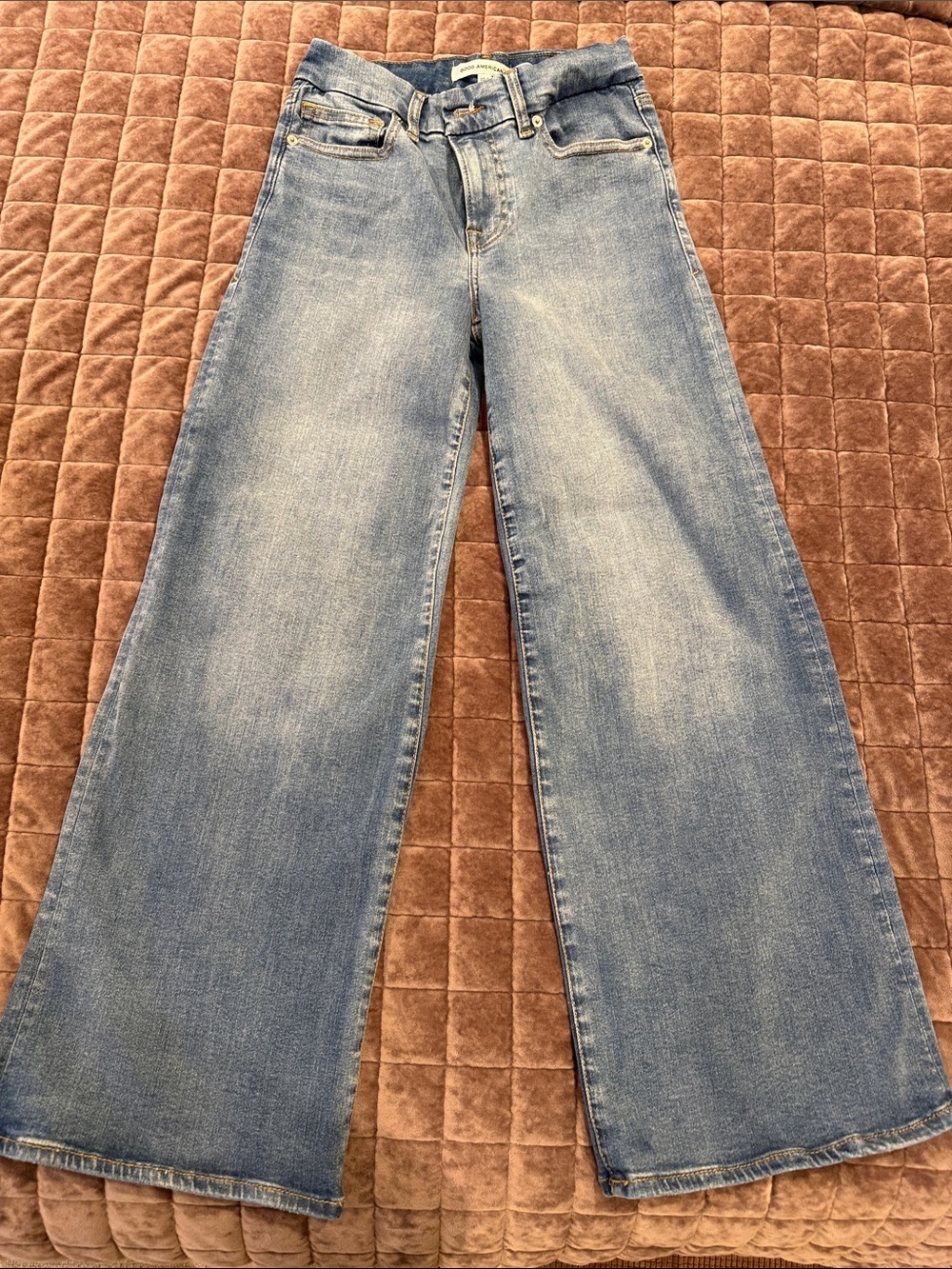 Good American Slim Petite Palazzo size 00-4